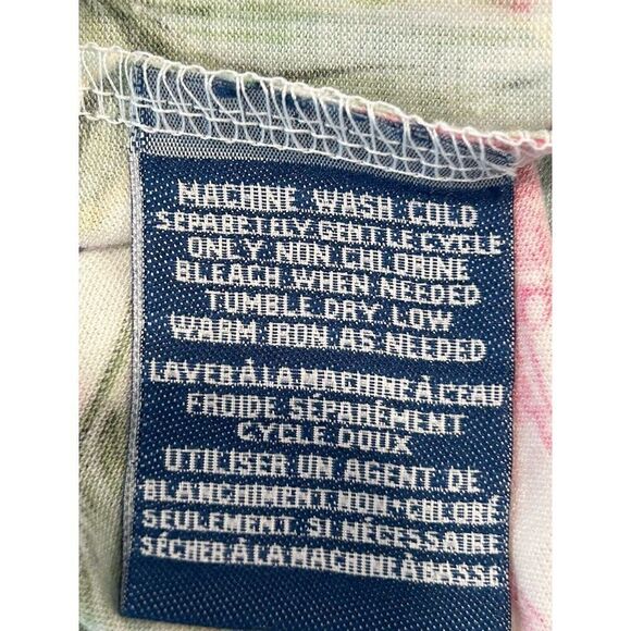 CARIBBEAN JOE WOMEN'S Medium Cold Shoulder Palm Trees - Picture 5 of 6